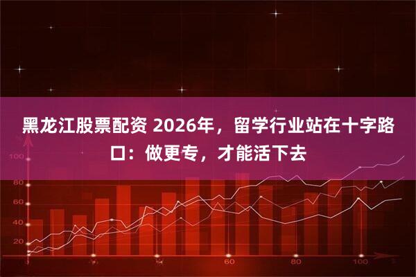黑龙江股票配资 2026年，留学行业站在十字路口：做更专，才能活下去